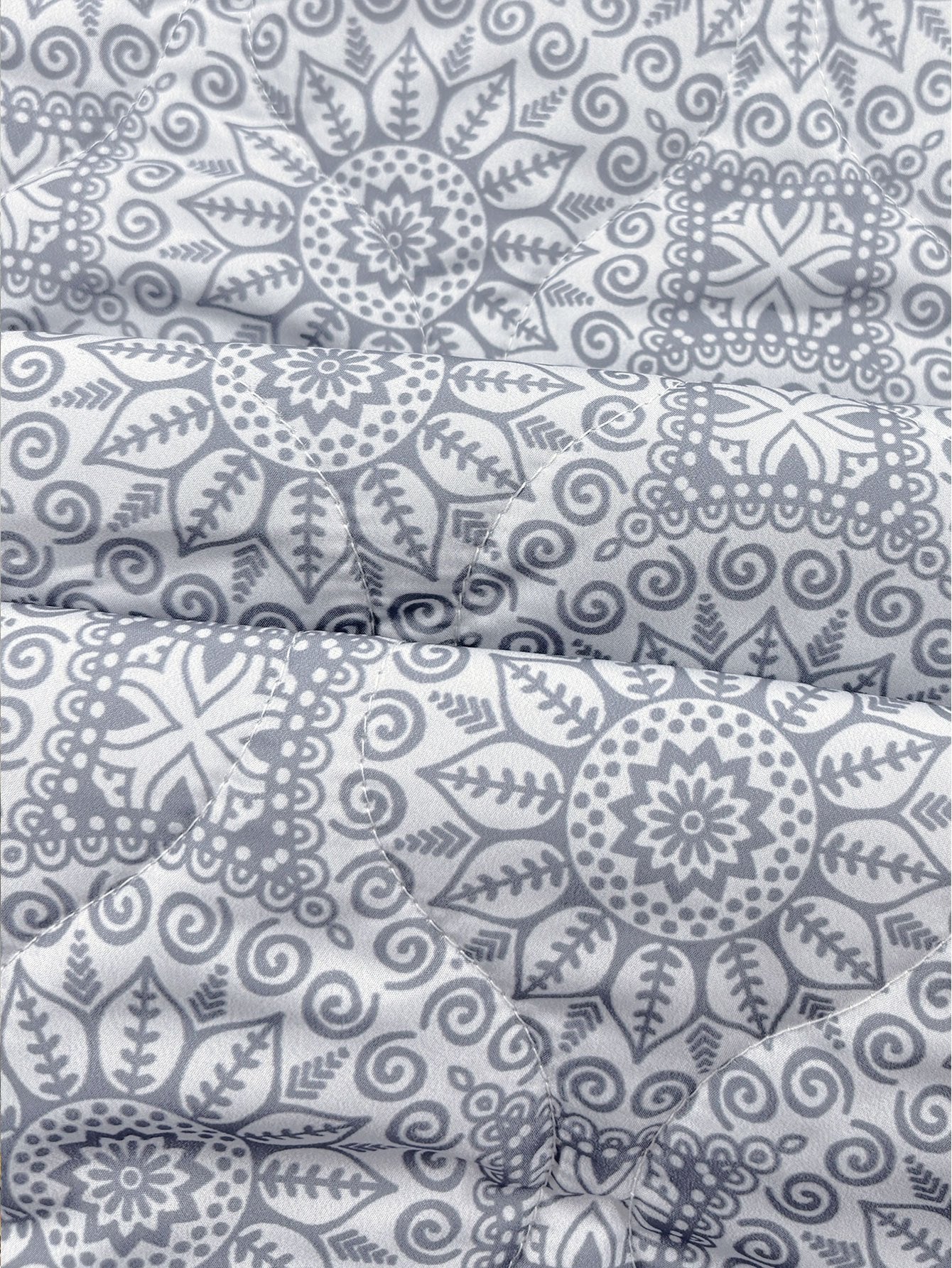 Veste matelassée à imprimé géométrique vintage pour femmes