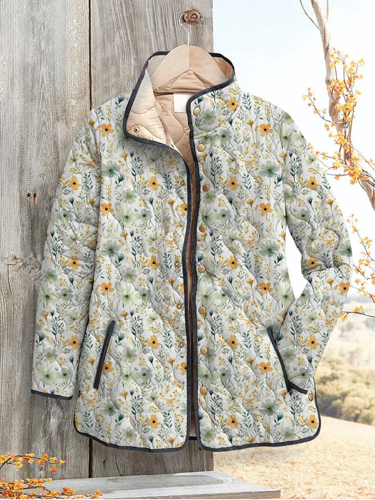 Veste matelassée Fleur de Printemps pour femmes