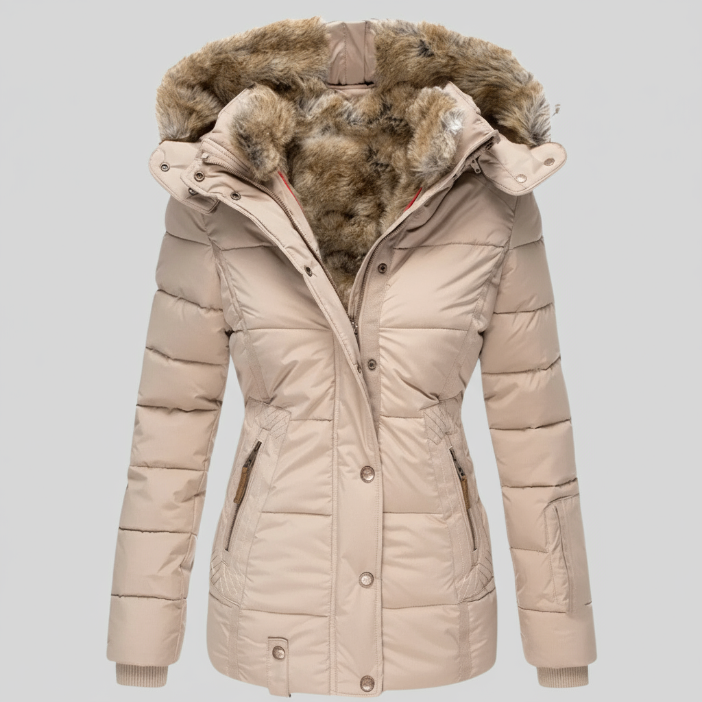 Ava | Warmest Winter Coat with Fur Lining 