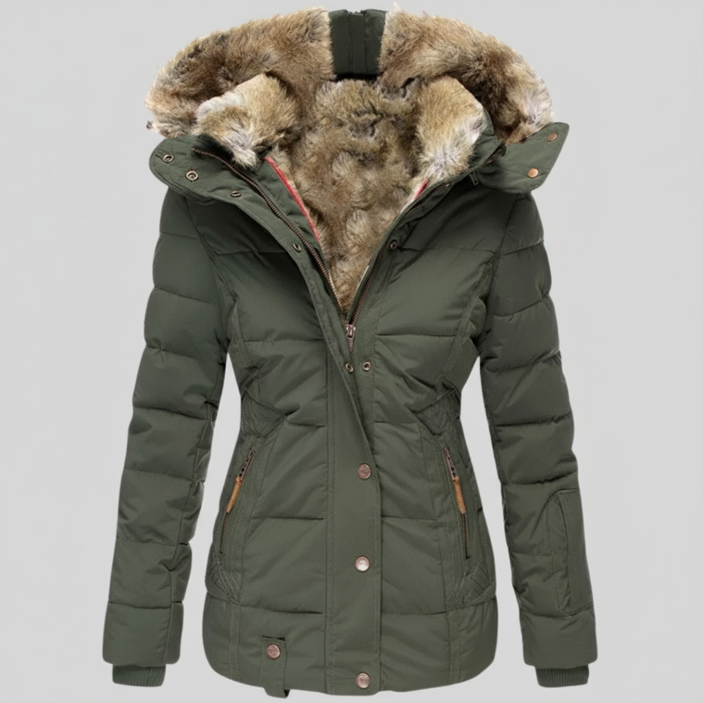 Ava | Warmest Winter Coat with Fur Lining 