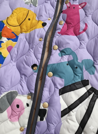 Veste matelassée colorée pour chiens pour femmes