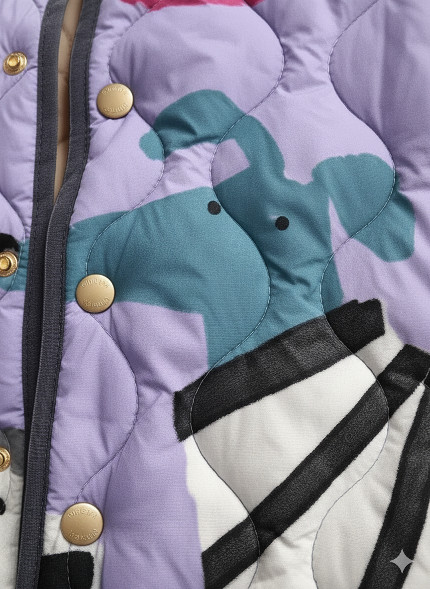 Veste matelassée colorée pour chiens pour femmes