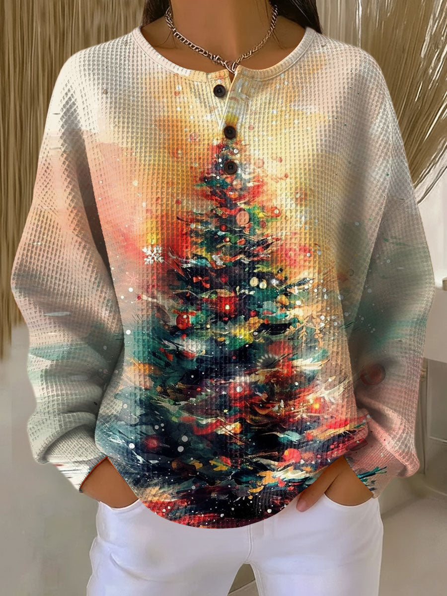 Ella | Pull festif avec motif de sapin de Noël pour une ambiance chaleureuse et cosy
