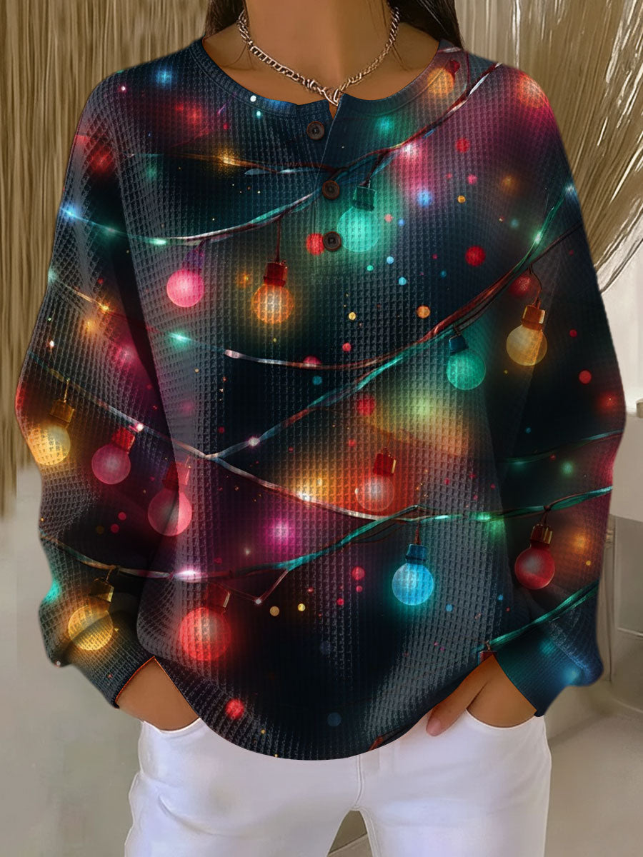 Pull de Noël Sanna avec Lanternes pour une Ambiance Confortable et Festive